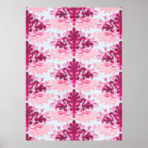 Rosa Damast Plakatdrucke