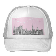 Rosa des Valentinsgrußes NYC Netzcap
