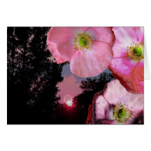 Rosa Diamant-Himmel Karte