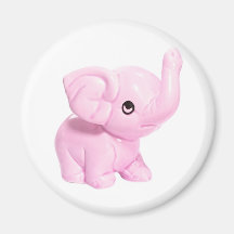 Rosa Elefant-Magnet Kühlschrankmagnet