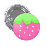 rosa Erdbeere Buttons