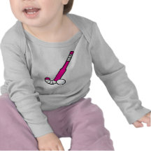 Rosa Feld-Hockey-Stock Tshirt