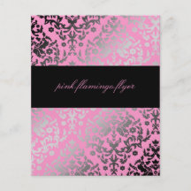 Rosa-Flamingo-Flyer des Damast-311-Dazzling