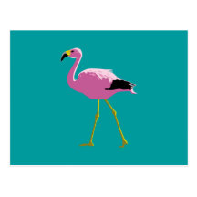 Rosa Flamingo Postkarten