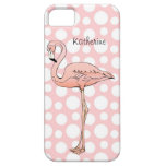 Rosa Flamingo-Tupfen-Vogel kundenspezifischer ipho iPhone 5 Hüllen