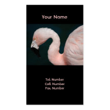 Rosa Flamingo-Visitenkarte