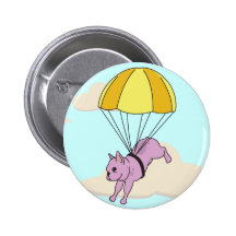 Rosa französische Bulldoggen-Regenschirm-Spaß-Knop Anstecknadel