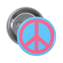 Rosa Friedenszeichen-Produkte Buttons
