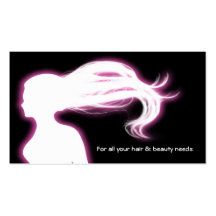 rosa Friseursalon businesscards Visitenkarte