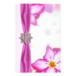 Rosa Frühlings-Blumenwatercolor-Hochzeit Druckpapier