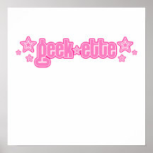 Rosa Geekette Posterdruck