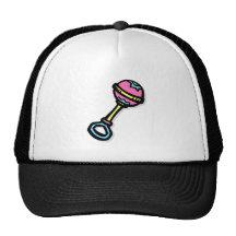 rosa Geklapper Caps