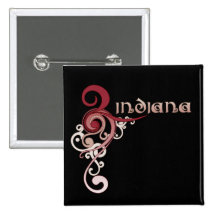 Rosa gelockte Strudel-Indiana-Knopf-Dunkelheit Anstecknadelbuttons