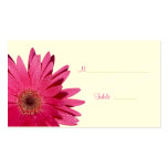 Rosa Gerbera-Gänseblümchen-Anlass-Platzkarte Visitenkartenvorlagen
