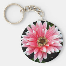 Rosa Gerbera Schlüsselbänder
