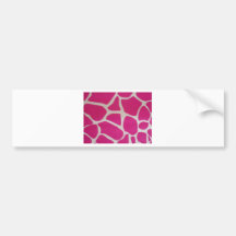 Rosa Giraffen-Druck Autosticker