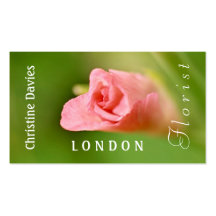 Rosa gladiola photograhy, Floristen-Visitenkarte