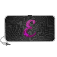 Rosa Glittery Initiale - E iPhone Lautsprecher
