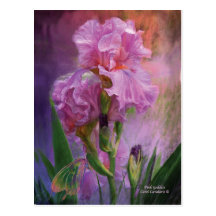 Rosa Göttin-Kunst-Postkarte