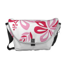 Rosa Hawanian Blumen-Bote-Tasche Kuriertasche