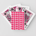 Rosa Herz-Spielkarten spielkarten