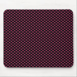 Rosa Herzen auf Schwarzem mousepads