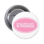 Rosa Junggeselinnen-Abschieds-laufende T-Shirts-Ge Buttons