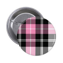 rosa kariertes anstecknadelbuttons