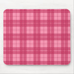 Rosa kariertes Mousepad