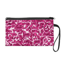 Rosa Landschaftwristlet-Tasche