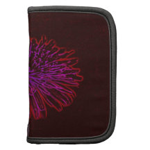 Rosa/lila Blumen-Portfolio Mini Mappen
