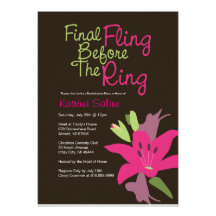 Rosa Lilieabschließender Fling vor der Ring-Einlad