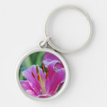 Rosa Lilien Keychain Schlüsselband