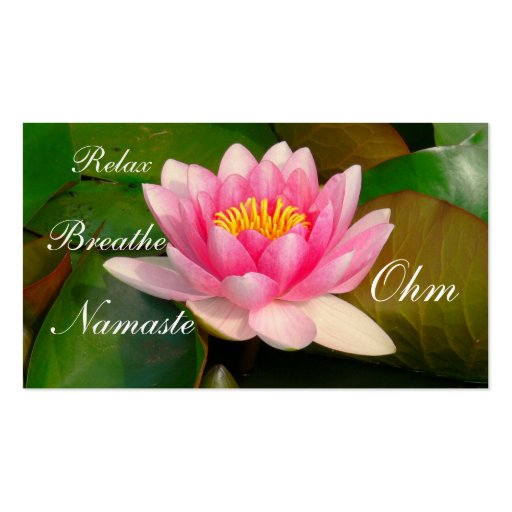 Rosa Lotus-Blüte, groß, Photog. Visitenkarte f