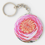 Rosa Lotus - Yoga Keychains Schlüsselband