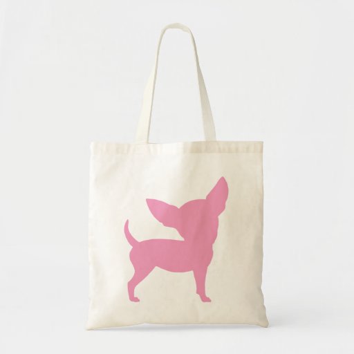 Rosa lustige Chihuahua Taschen