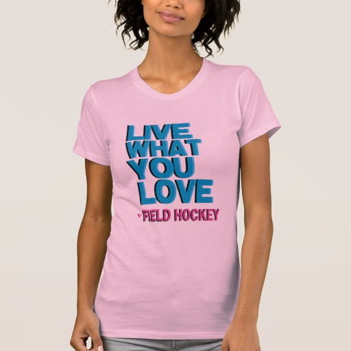 Rosa Mädchen-Liebe-Feld-Hockey-Hemd