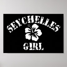 Rosa Mädchen Seychellen Posterdrucke