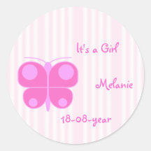 rosa Mädchen Stickers