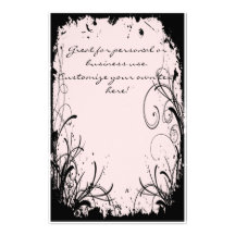 Rosa mit schwarzer Schmutz-Grenze Individuelles Druckpapier