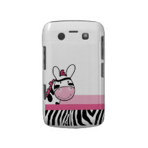 Rosa niedlicher Zebra-BlackBerry-Telefon-Kasten Blackberry Bold Cover