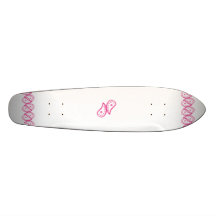 Rosa Paisley Individuelles Skateboard