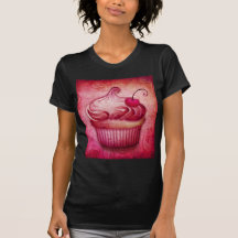 Rosa Paisley-Kuchen-T-Shirt