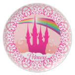 Rosa Palast-Prinzessin Plate Flache Teller