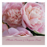 Rosa Pfingstrose Hochzeits-Einladung
