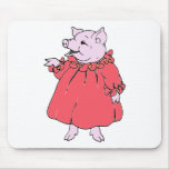 Rosa Piggy im hübschen Kleid Mousepad