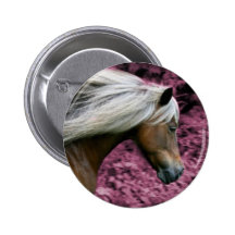 Rosa Pony 2 Anstecknadel