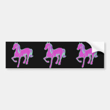 Rosa Pony Autosticker