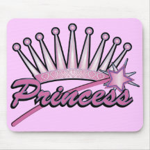 Rosa Prinzessin Crown Mousepads