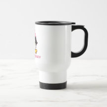 Rosa Prinzessin Penguin Kaffee Tasse